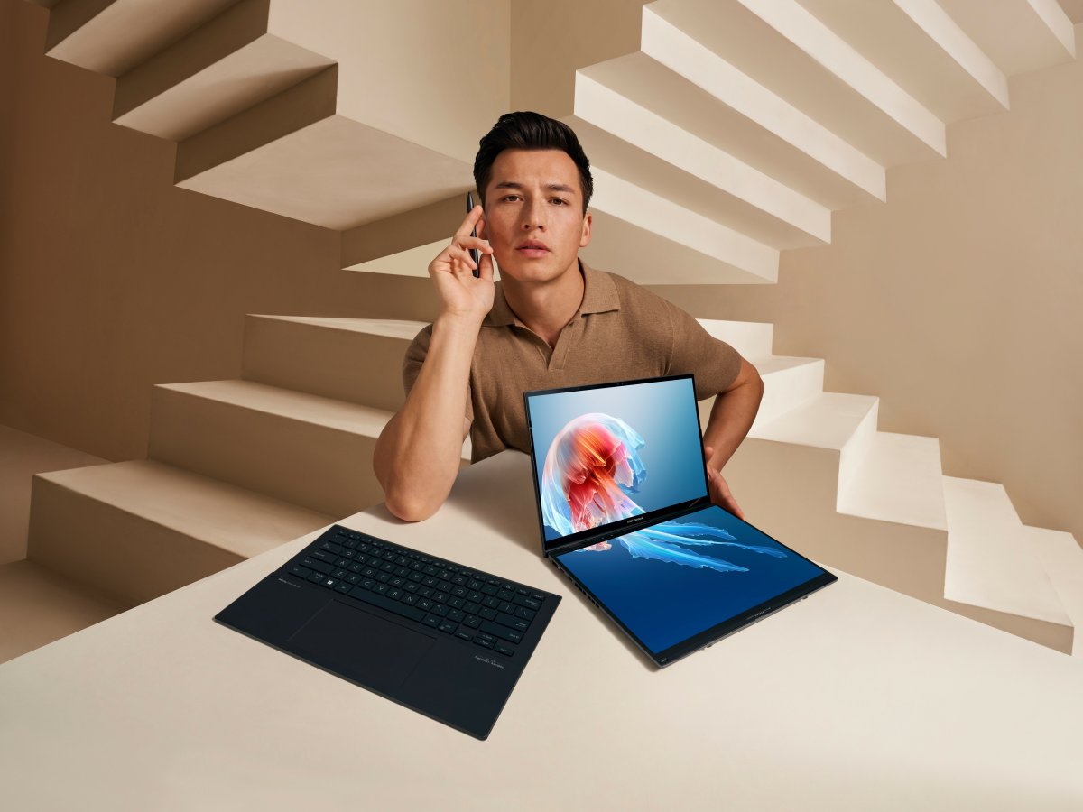 ASUS Zenbook Duo UX8406CA-QL135W Intel Core Ultra 7 255H Hybrid (2-in-1) 35.6 cm (14") Touchscreen WUXGA 16 GB LPDDR5x-SDRAM 1 TB SSD Wi-Fi 7 (802.11be) Windows 11 Home Grey - Image 16