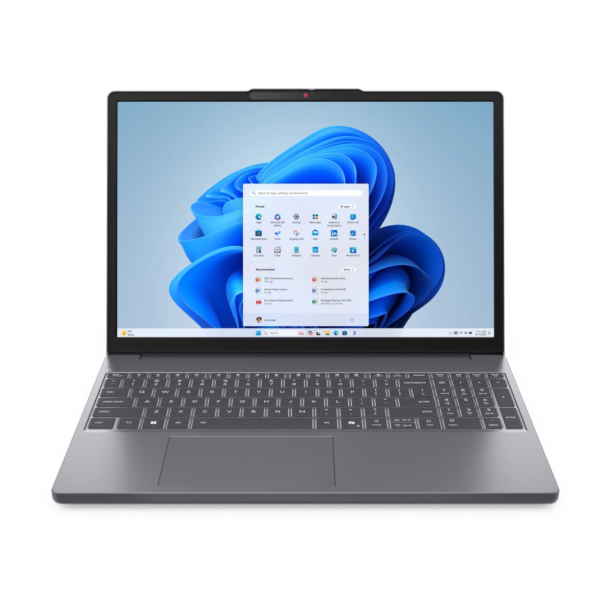 Lenovo IdeaPad Slim 3 15ARP10 AMD Ryzen™ 7 7735HS Laptop 38.9 cm (15.3") WUXGA 24 GB DDR5-SDRAM 1 TB SSD Wi-Fi 7 (802.11be) Windows 11 Home English Grey