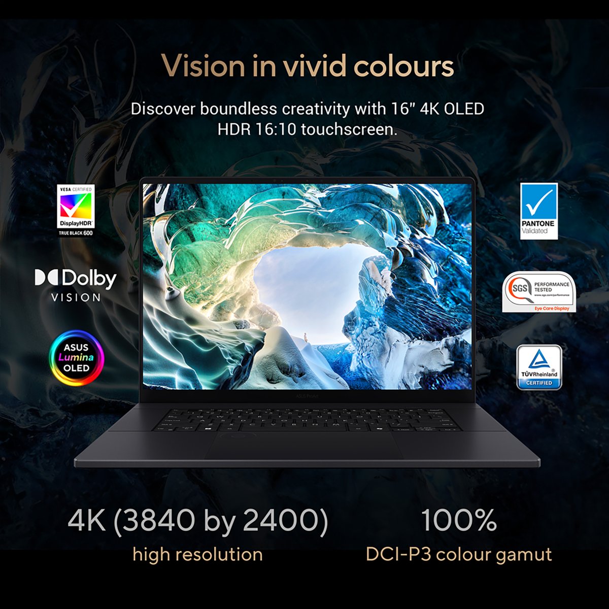 ASUS ProArt P16 H7606WI-ME026W AMD Ryzen AI 9 HX 370 Laptop 40.6 cm (16") Touchscreen WQUXGA 64 GB LPDDR5x-SDRAM 2 TB SSD NVIDIA GeForce RTX 4070 Wi-Fi 7 (802.11be) Windows 11 Home Black - Image 17