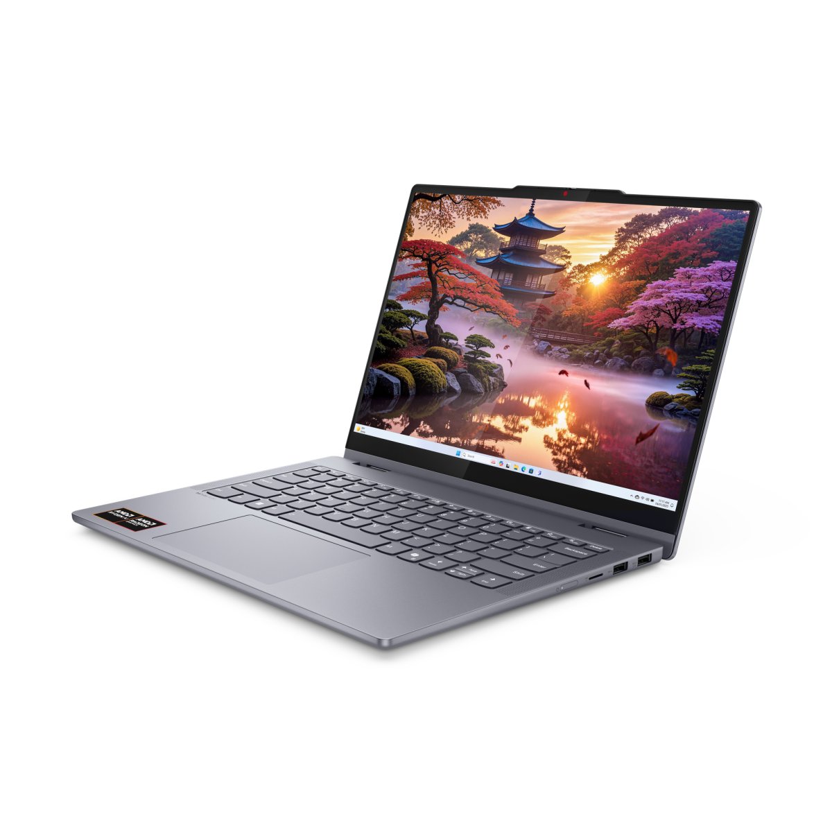 Lenovo IdeaPad 5 2-in-1 14AKP10 Copilot+ PC AMD Ryzen™ AI 7 350 Hybrid (2-in-1) 35.6 cm (14") Touchscreen WUXGA 16 GB LPDDR5x-SDRAM 512 GB SSD Wi-Fi 7 (802.11be) Windows 11 Home English Grey - Image 5