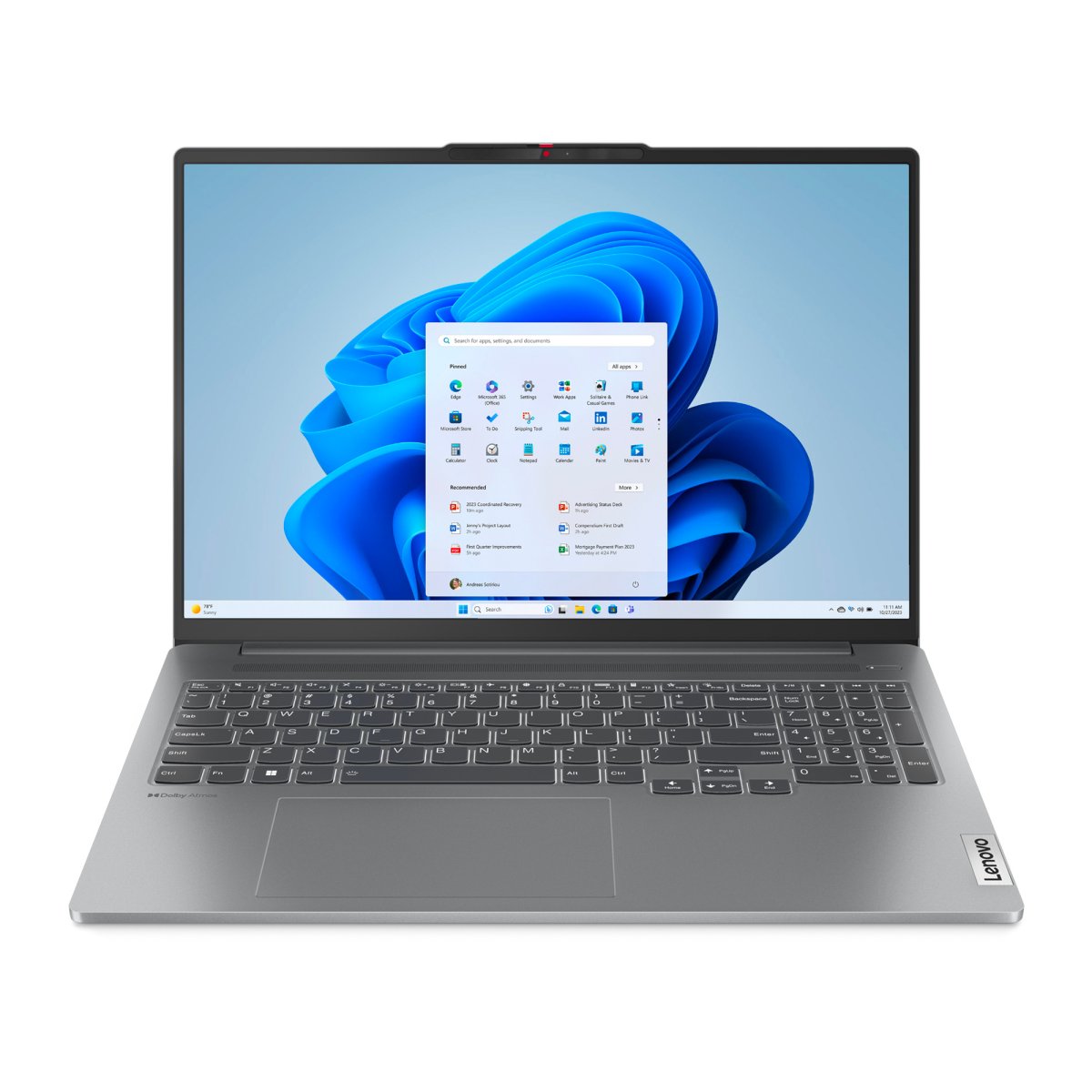Lenovo IdeaPad Pro 5 16IMH9 Intel Core Ultra 7 155H Laptop 40.6 cm (16") 2K 16 GB LPDDR5x-SDRAM 512 GB SSD NVIDIA GeForce RTX 4050 Wi-Fi 6E (802.11ax) Windows 11 Home UK English Grey - Image 2