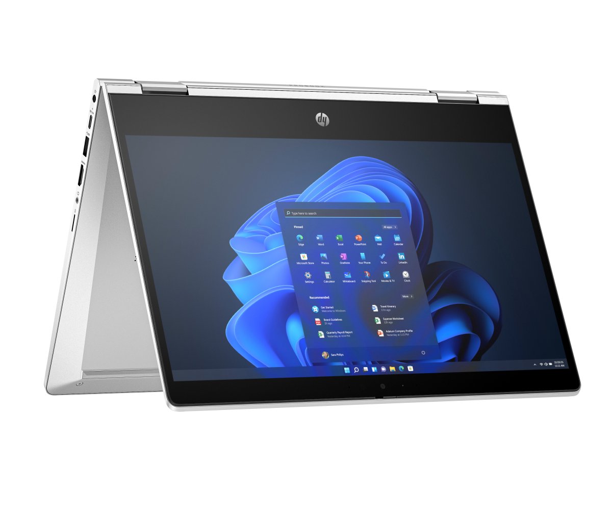 HP Pro x360 435 G10 AMD Ryzen™ 5 7530U Hybrid (2-in-1) 13.3" Touchscreen Full HD 8 GB DDR4-SDRAM 256 GB SSD Wi-Fi 6E (802.11ax) Windows 11 Pro Silver - Image 2