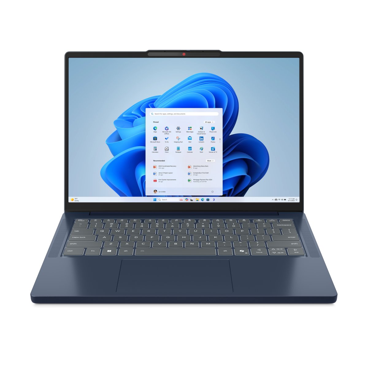 Lenovo IdeaPad Slim 3 14IRH10 Intel® Core™ i5 i5-13420H Laptop 35.6 cm (14") WUXGA 16 GB DDR5-SDRAM 1 TB SSD Wi-Fi 7 (802.11be) Windows 11 Home English Blue