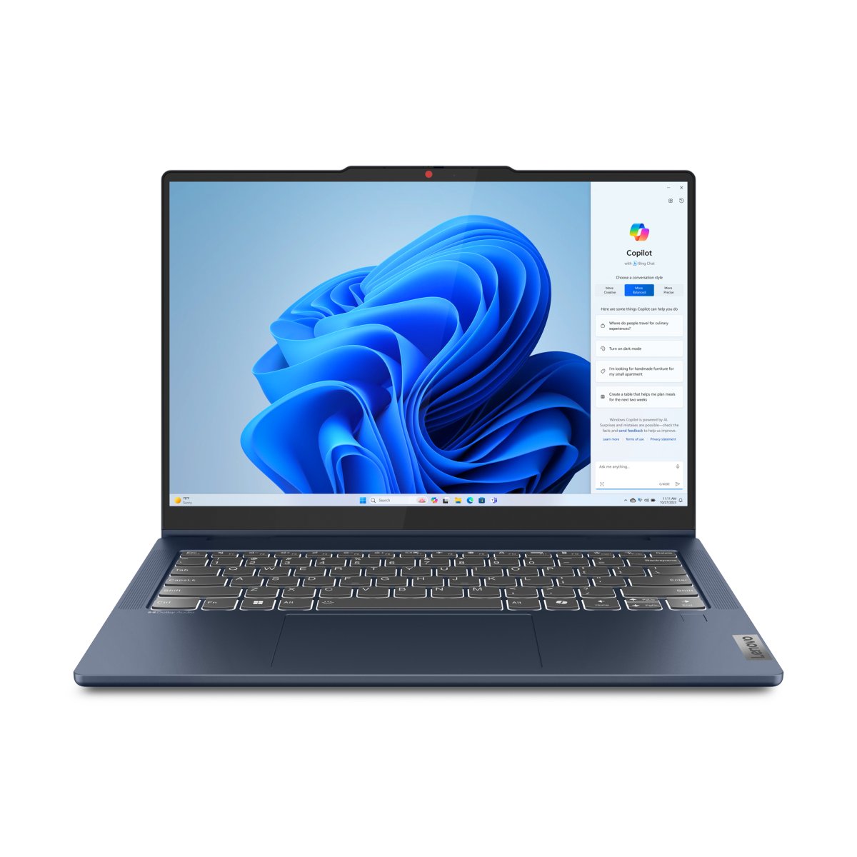 Lenovo IdeaPad 5 2-in-1 14IRH9 Intel® Core™ i5 i5-13420H Hybrid (2-in-1) 35.6 cm (14") Touchscreen WUXGA 16 GB LPDDR5x-SDRAM 512 GB SSD Wi-Fi 6 (802.11ax) Windows 11 Home English Blue