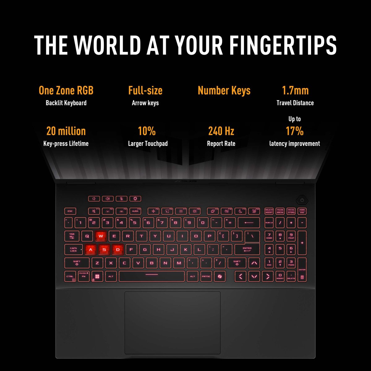 ASUS TUF Gaming A16 FA608UH-RV027W AMD Ryzen™ 7 260 Laptop 40.6 cm (16") Full HD+ 16 GB DDR5-SDRAM 1 TB SSD NVIDIA® GeForce RTX™ 5050 Wi-Fi 6E (802.11ax) Windows 11 Home Grey - Image 24
