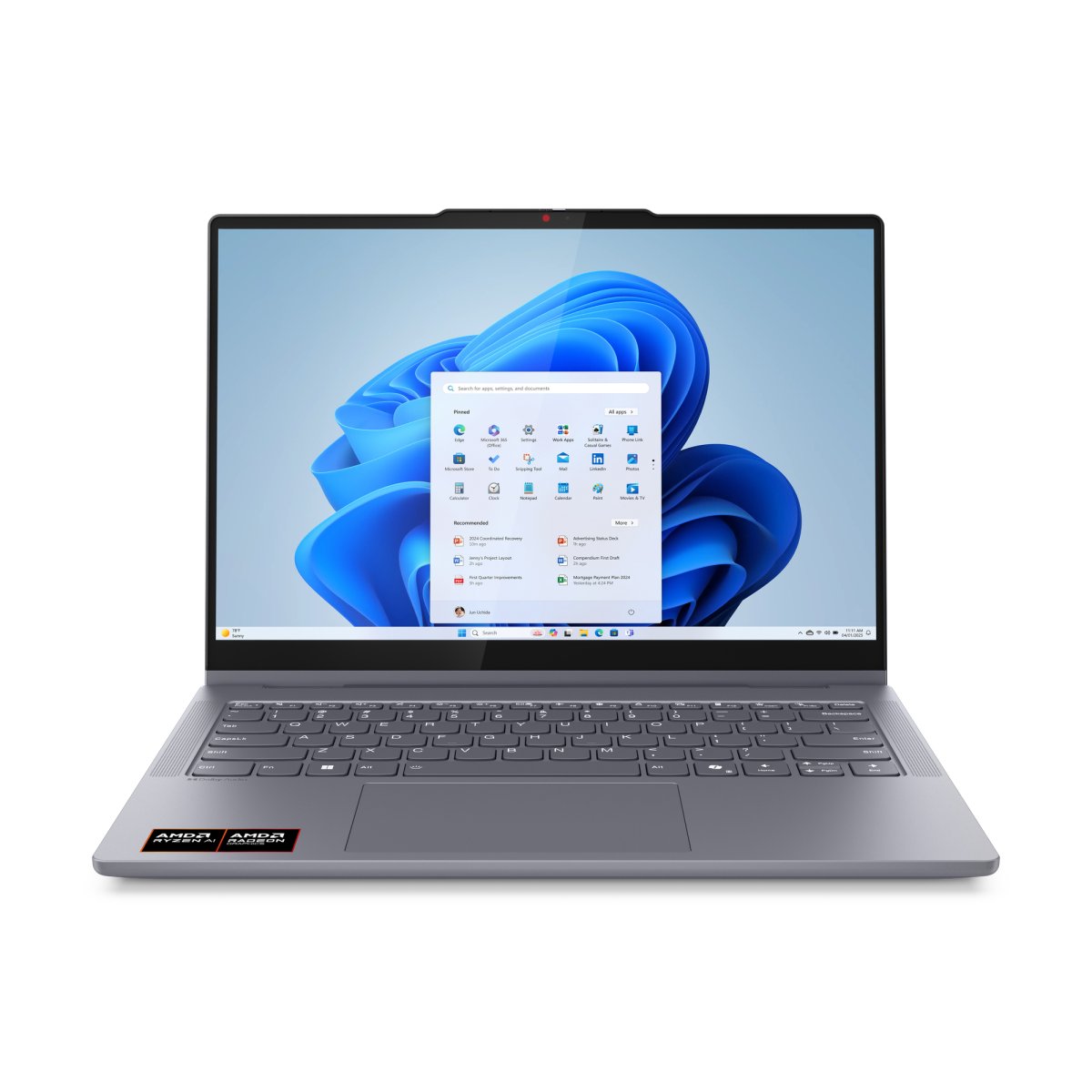 Lenovo IdeaPad 5 2-in-1 14AKP10 Copilot+ PC AMD Ryzen™ AI 7 350 Hybrid (2-in-1) 35.6 cm (14") Touchscreen WUXGA 16 GB LPDDR5x-SDRAM 512 GB SSD Wi-Fi 7 (802.11be) Windows 11 Home English Grey