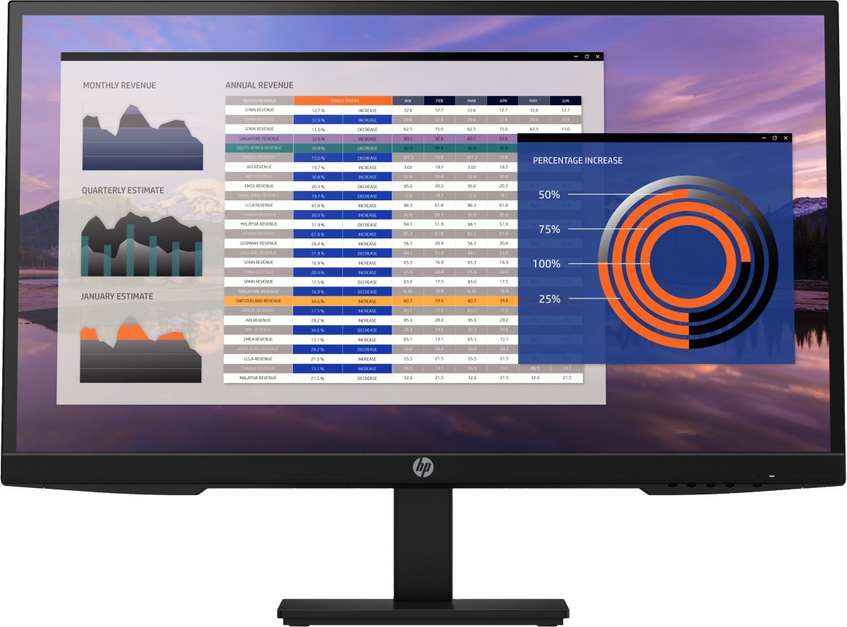 HP P27h G4 computer monitor 68.6 cm (27") 1920 x 1080 pixels Full HD LCD