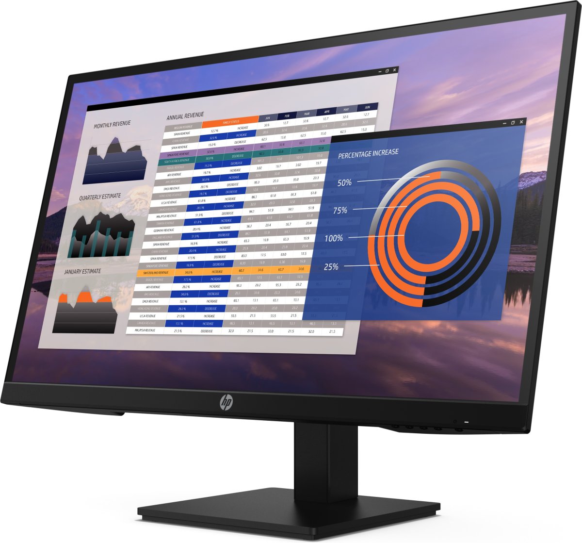 HP P27h G4 computer monitor 68.6 cm (27") 1920 x 1080 pixels Full HD LCD - Image 2