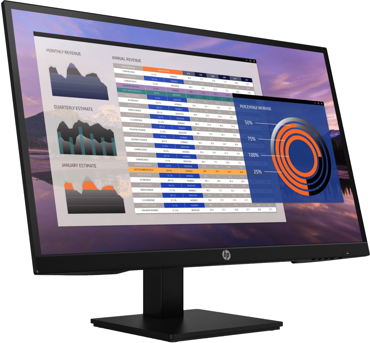 HP P27h G4 computer monitor 68.6 cm (27") 1920 x 1080 pixels Full HD LCD - Image 3