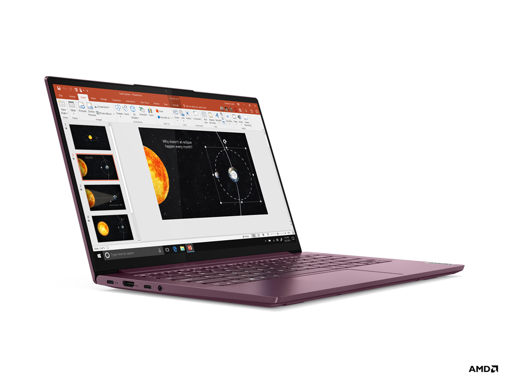 Lenovo Yoga Slim 7 14ARE05 AMD Ryzen™ 5 4500U Laptop 35.6 cm (14") Full HD 8 GB LPDDR4x-SDRAM 256 GB SSD Wi-Fi 6 (802.11ax) Windows 10 Home