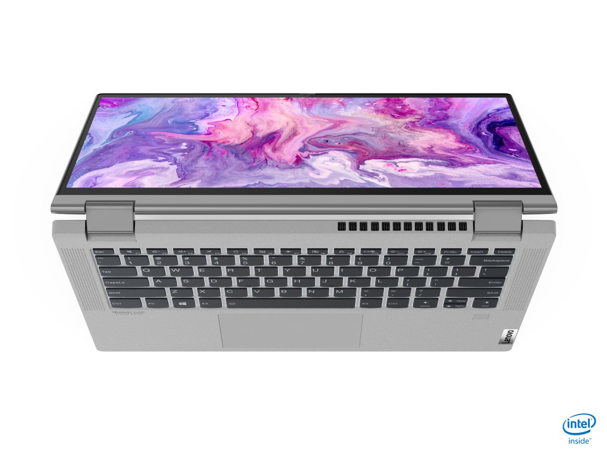 Lenovo IdeaPad Flex 5 14IIL05 Intel® Core™ i3 i3-1005G1 Hybrid (2-in-1) 35.6 cm (14") Touchscreen Full HD 4 GB DDR4-SDRAM 128 GB SSD Wi-Fi 6 (802.11ax) Windows 10 Home in S mode Grey, Platinum - Image 5