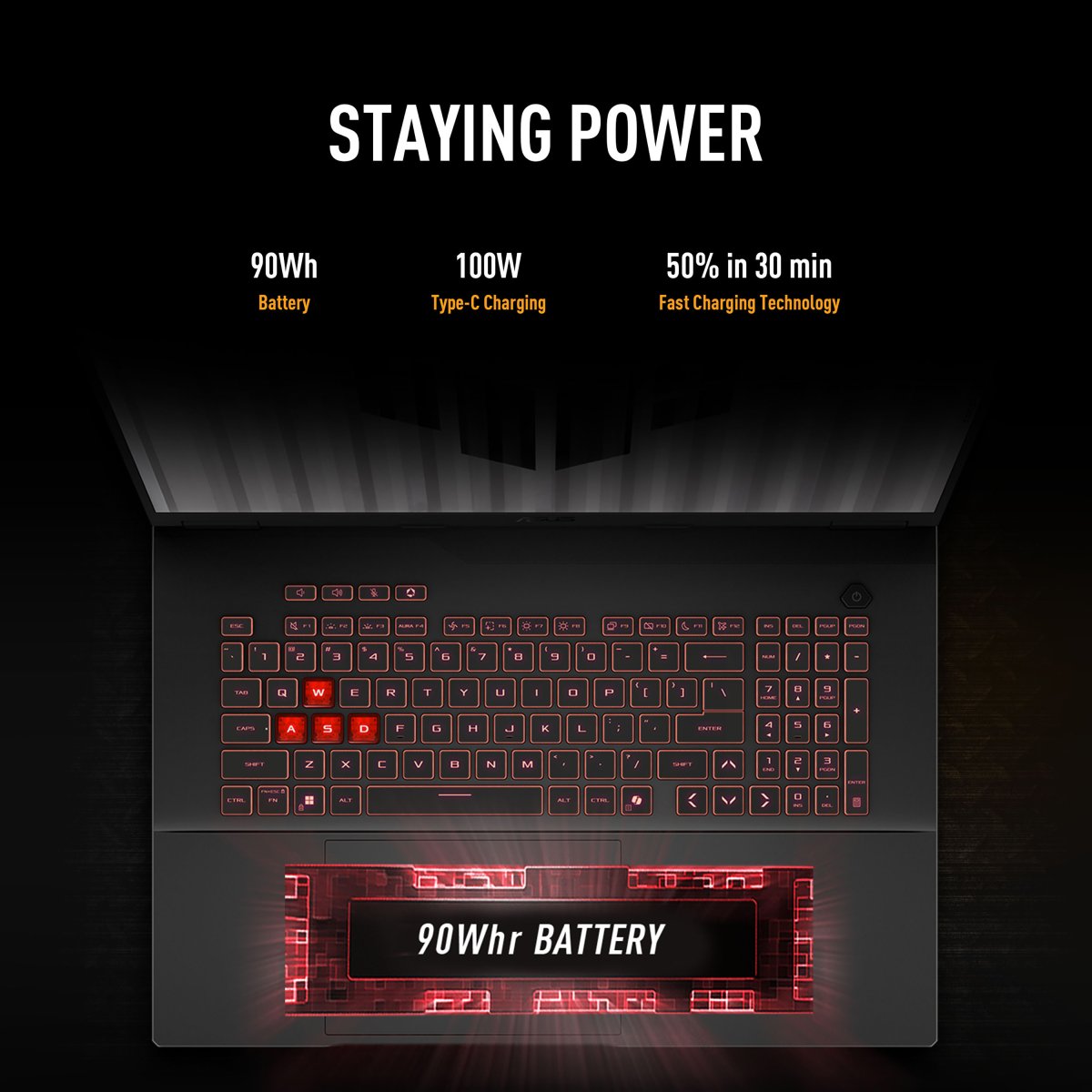 ASUS TUF Gaming A18 FA808UM-S8013W AMD Ryzen™ 7 260 Laptop 45.7 cm (18") WUXGA 16 GB DDR5-SDRAM 1 TB SSD NVIDIA GeForce RTX 5060 Wi-Fi 6E (802.11ax) Windows 11 Home Grey - Image 18