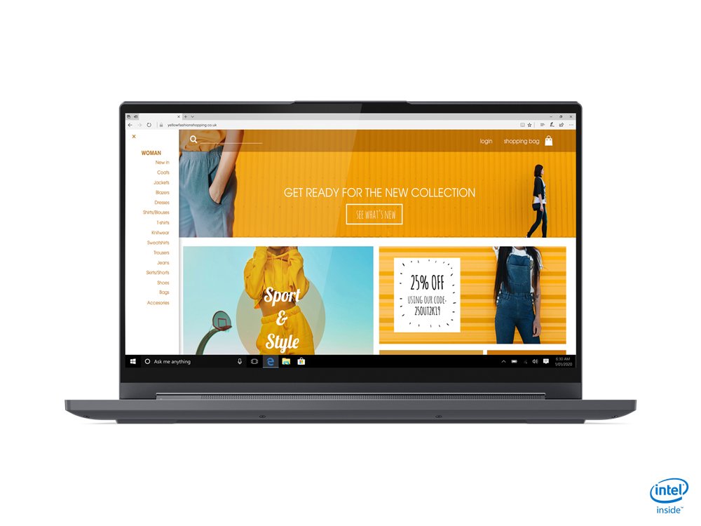 Lenovo Yoga 9 15IMH5 Intel® Core™ i9 i9-10980HK Hybrid (2-in-1) 39.6 cm (15.6") Touchscreen 4K Ultra HD 16 GB DDR4-SDRAM 1 TB SSD NVIDIA® GeForce® GTX 1650 Ti Wi-Fi 6 (802.11ax) Windows 10 Home Grey - Image 2