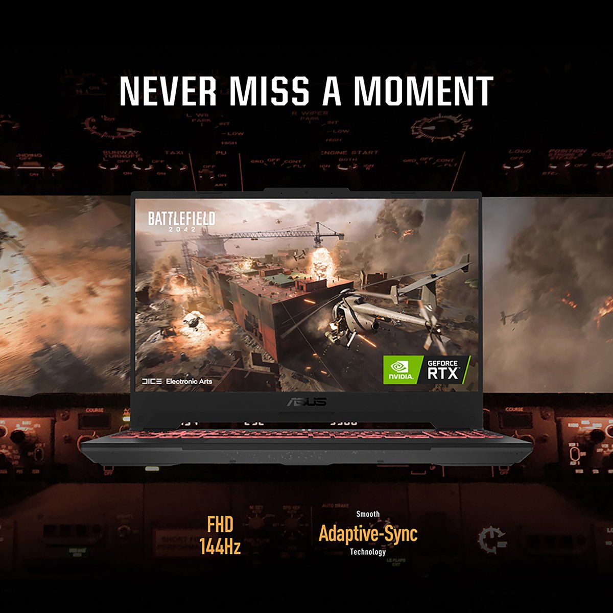 ASUS TUF Gaming A15 FA507UI-HQ008W AMD Ryzen™ 9 8945H Laptop 39.6 cm (15.6") Wide Quad HD 32 GB DDR5-SDRAM 1 TB SSD NVIDIA GeForce RTX 4070 Wi-Fi 6 (802.11ax) Windows 11 Home Grey - Image 8