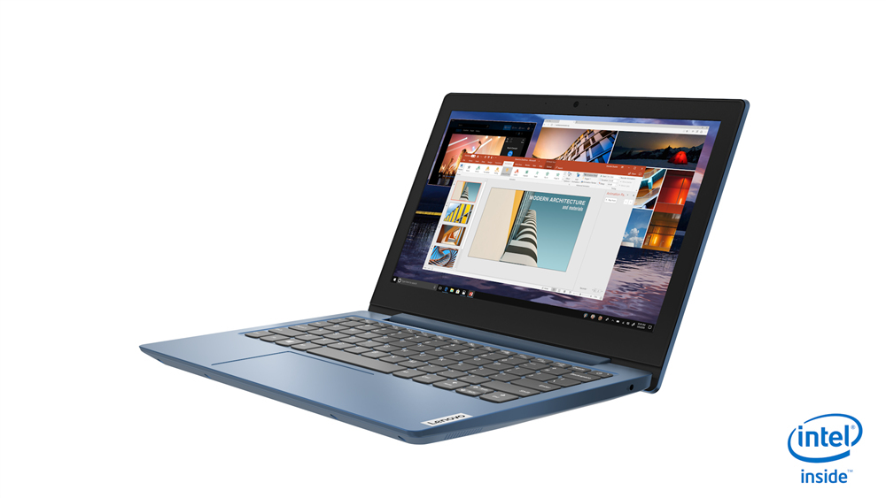 Lenovo IdeaPad 1 11IGL05 Intel® Celeron® N N4020 Laptop 29.5 cm (11.6") HD 4 GB DDR4-SDRAM 64 GB eMMC Wi-Fi 5 (802.11ac) Windows 11 Home in S mode UK English Blue
