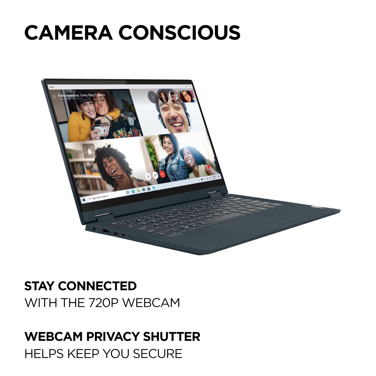Lenovo IdeaPad Flex 5 14ITL05 Intel® Core™ i5 i5-1135G7 Hybrid (2-in-1) 35.6 cm (14") Touchscreen Full HD 8 GB DDR4-SDRAM 256 GB SSD Wi-Fi 6 (802.11ax) Windows 10 Home in S mode UK English Blue - Image 9