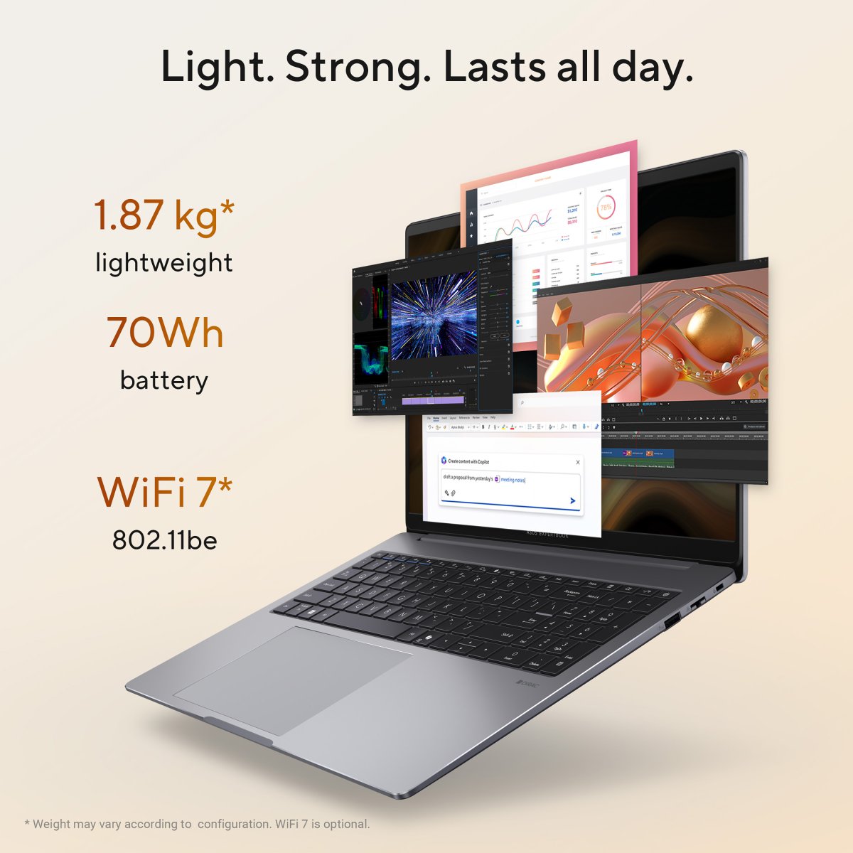 ASUS ExpertBook P3 PM3606CK-R731X AMD Ryzen™ AI 7 350 Laptop 40.6 cm (16") WUXGA 32 GB DDR5-SDRAM 1 TB SSD Wi-Fi 7 (802.11be) Windows 11 Pro Grey - Image 20