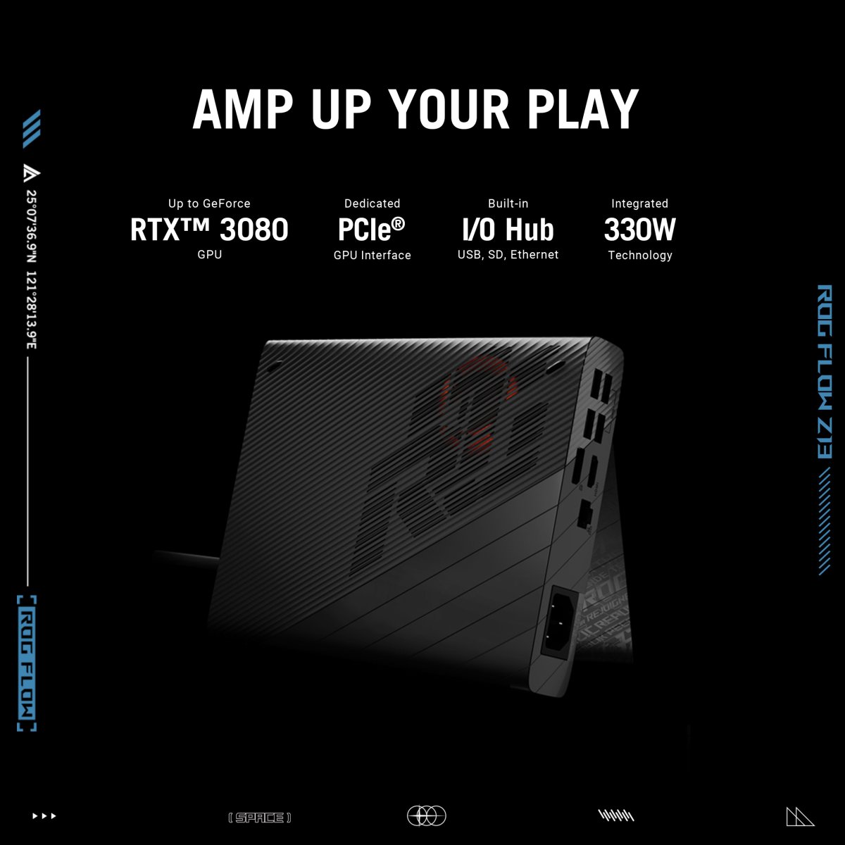 ASUS ROG Flow Z13 GZ301ZE-LC218W Intel® Core™ i9 i9-12900H Hybrid (2-in-1) 34 cm (13.4") Touchscreen WQUXGA 16 GB LPDDR5-SDRAM 1 TB SSD NVIDIA GeForce RTX 3050 Ti Wi-Fi 6E (802.11ax) Windows 11 Home Black - Image 16