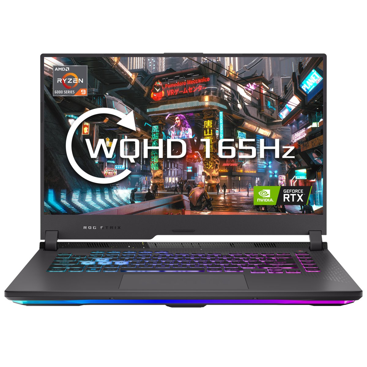 ASUS ROG Strix G15 G513RM-HQ071W AMD Ryzen™ 7 6800H Laptop 39.6 cm (15.6") Wide Quad HD 16 GB DDR5-SDRAM 1 TB SSD NVIDIA GeForce RTX 3060 Wi-Fi 6E (802.11ax) Windows 11 Home Black, Grey - Image 7