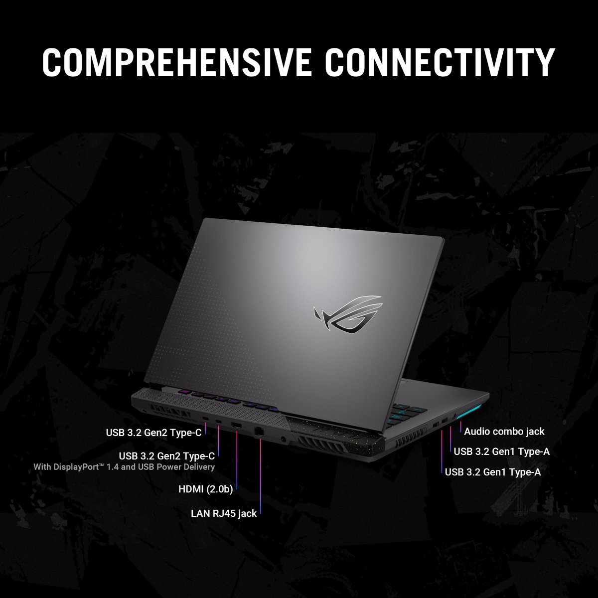 ASUS ROG Strix G15 G513RM-HQ071W AMD Ryzen™ 7 6800H Laptop 39.6 cm (15.6") Wide Quad HD 16 GB DDR5-SDRAM 1 TB SSD NVIDIA GeForce RTX 3060 Wi-Fi 6E (802.11ax) Windows 11 Home Black, Grey - Image 14