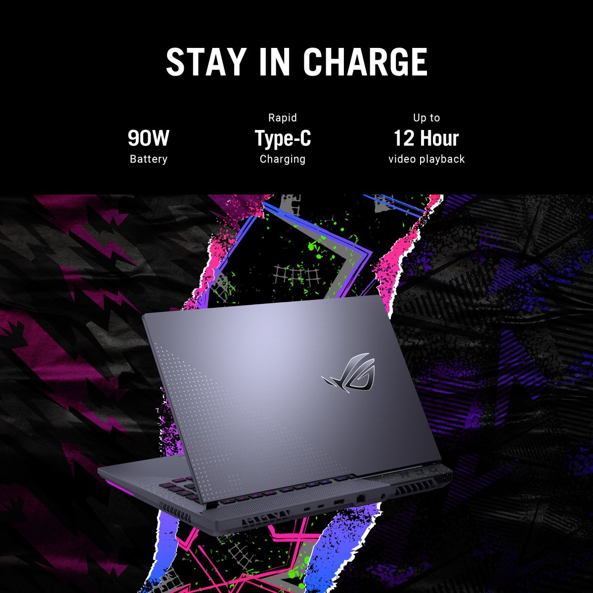 ASUS ROG Strix G15 G513RM-HQ071W AMD Ryzen™ 7 6800H Laptop 39.6 cm (15.6") Wide Quad HD 16 GB DDR5-SDRAM 1 TB SSD NVIDIA GeForce RTX 3060 Wi-Fi 6E (802.11ax) Windows 11 Home Black, Grey - Image 12