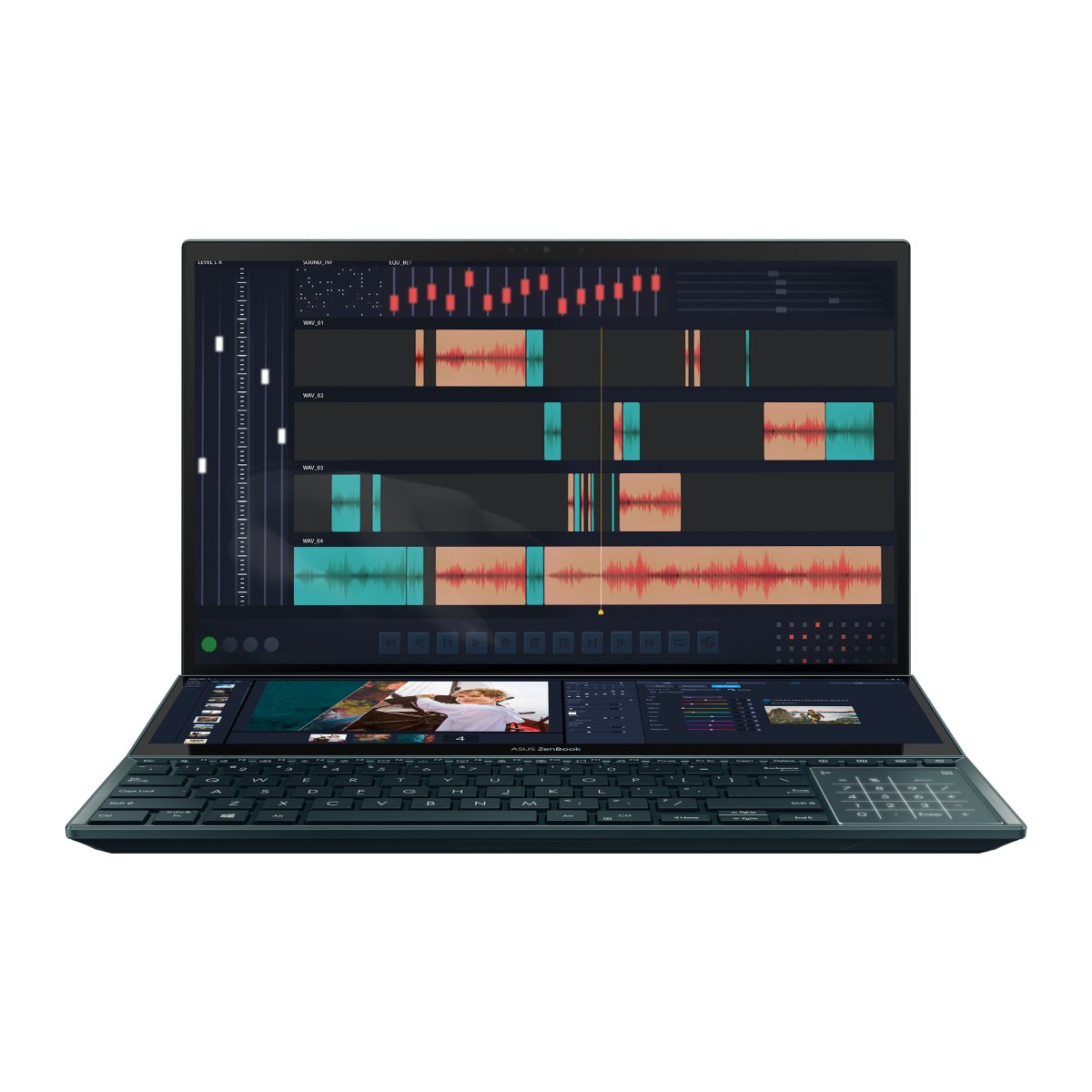 ASUS Zenbook Pro Duo 15 OLED UX582HS-H2010W Intel® Core™ i9 i9-11900H Laptop 39.6 cm (15.6") Touchscreen 4K Ultra HD 32 GB DDR4-SDRAM 1 TB SSD NVIDIA GeForce RTX 3080 Wi-Fi 6 (802.11ax) Windows 11 Home Blue - Image 7