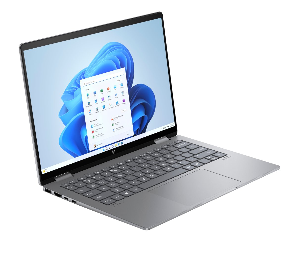 HP Elite x360 Envy x360 14-fa0004na AMD Ryzen™ 5 8640HS Hybrid (2-in-1) 35.6 cm (14") Touchscreen 2K 16 GB LPDDR5-SDRAM 512 GB SSD Wi-Fi 6E (802.11ax) Windows 11 Home AI PC Silver - Image 3