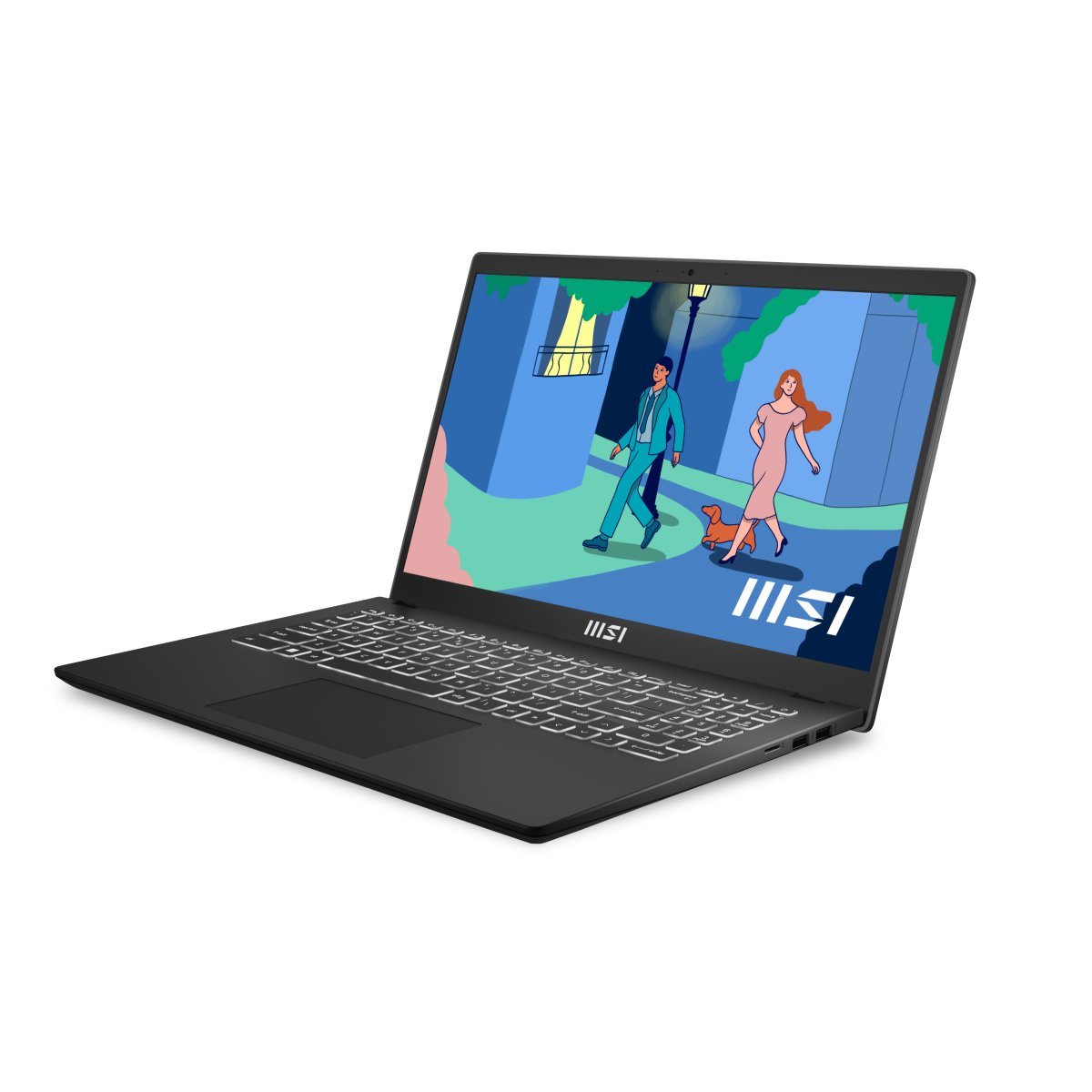MSI Modern 15 B7M-086UK AMD Ryzen™ 7 7730U Laptop 39.6 cm (15.6") Full HD 8 GB DDR4-SDRAM 512 GB SSD Wi-Fi 6E (802.11ax) Windows 11 Home Black - Image 3