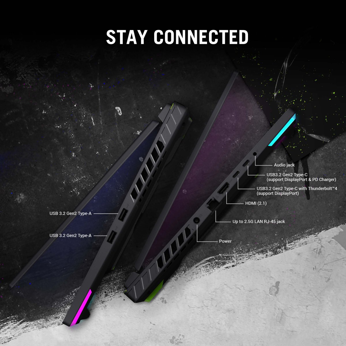 ASUS ROG Strix G16 G614JV-N3106W Intel® Core™ i5 i5-13450HX Laptop 40.6 cm (16") WUXGA 16 GB DDR5-SDRAM 512 GB SSD NVIDIA GeForce RTX 4060 Wi-Fi 6E (802.11ax) Windows 11 Home Black, Grey - Image 12