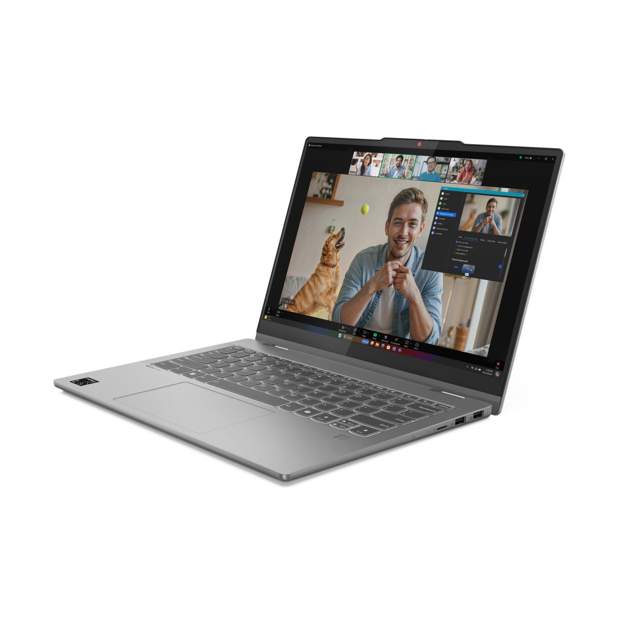Lenovo IdeaPad 5 2-in-1 14Q8X9 Copilot+ PC Snapdragon X1-26-100 Hybrid (2-in-1) 35.6 cm (14") Touchscreen WUXGA 16 GB LPDDR5x-SDRAM 1 TB SSD Wi-Fi 7 (802.11be) Windows 11 Home English Grey - Image 5