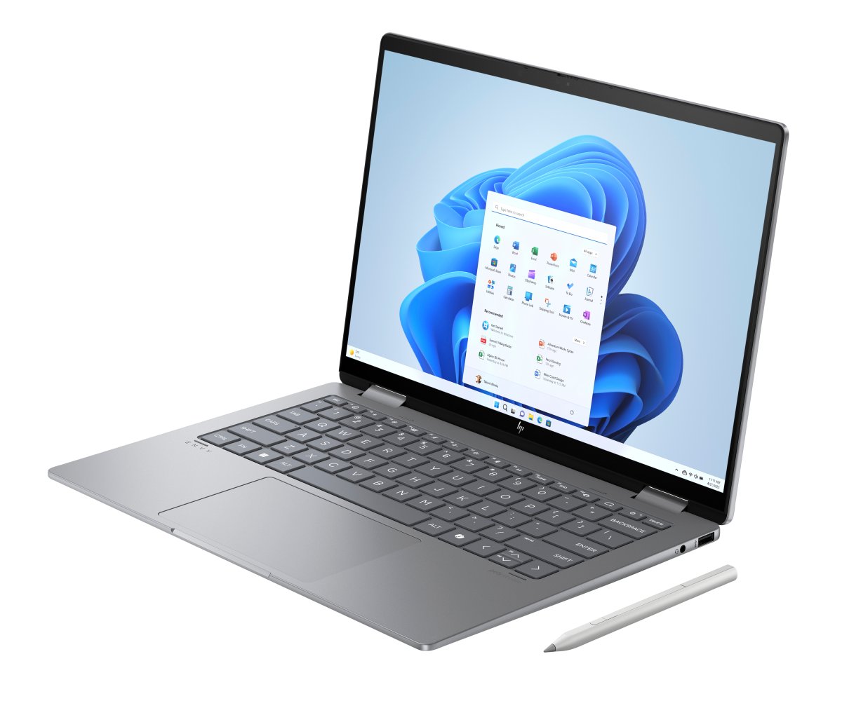 HP Elite x360 Envy x360 14-fa0004na AMD Ryzen™ 5 8640HS Hybrid (2-in-1) 35.6 cm (14") Touchscreen 2K 16 GB LPDDR5-SDRAM 512 GB SSD Wi-Fi 6E (802.11ax) Windows 11 Home AI PC Silver - Image 22