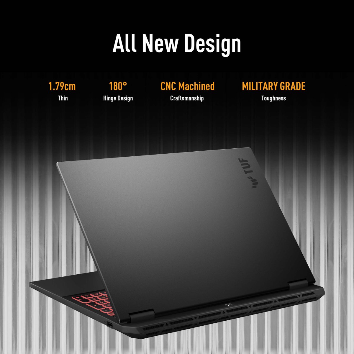ASUS TUF Gaming A16 FA608UH-RV027W AMD Ryzen™ 7 260 Laptop 40.6 cm (16") Full HD+ 16 GB DDR5-SDRAM 1 TB SSD NVIDIA® GeForce RTX™ 5050 Wi-Fi 6E (802.11ax) Windows 11 Home Grey - Image 26