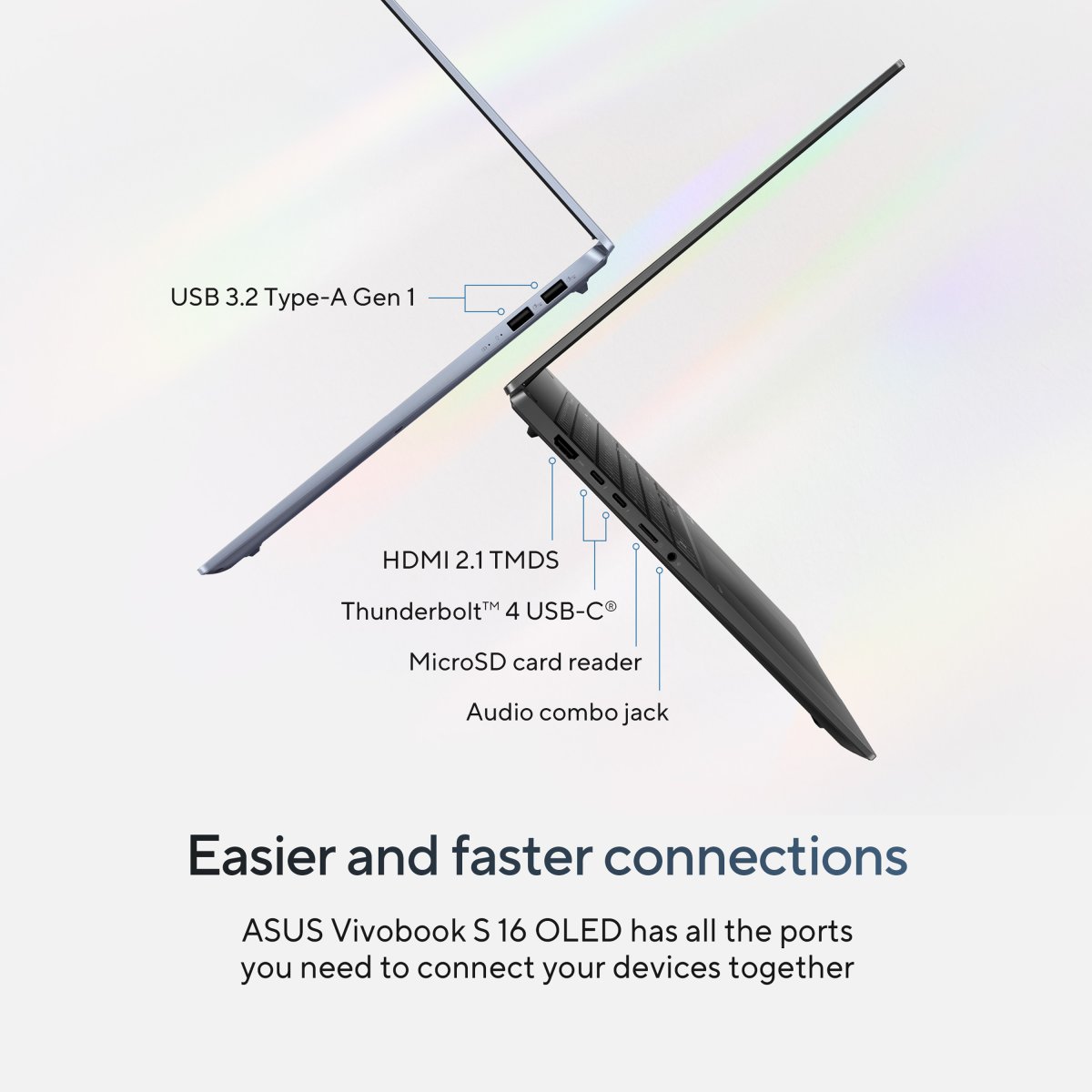 ASUS Vivobook S15 OLED S5506MA-MA014W Intel Core Ultra 5 125H Laptop 39.6 cm (15.6") 3K 16 GB LPDDR5x-SDRAM 512 GB SSD Wi-Fi 6E (802.11ax) Windows 11 Home Blue - Image 16