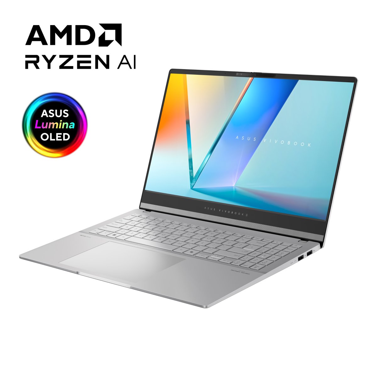 ASUS Vivobook S15 OLED M5506WA-MA042W AMD Ryzen AI 9 365 Laptop 39.6 cm (15.6") 3K 32 GB LPDDR5x-SDRAM 1 TB SSD Wi-Fi 6E (802.11ax) Windows 11 Home Silver - Image 7