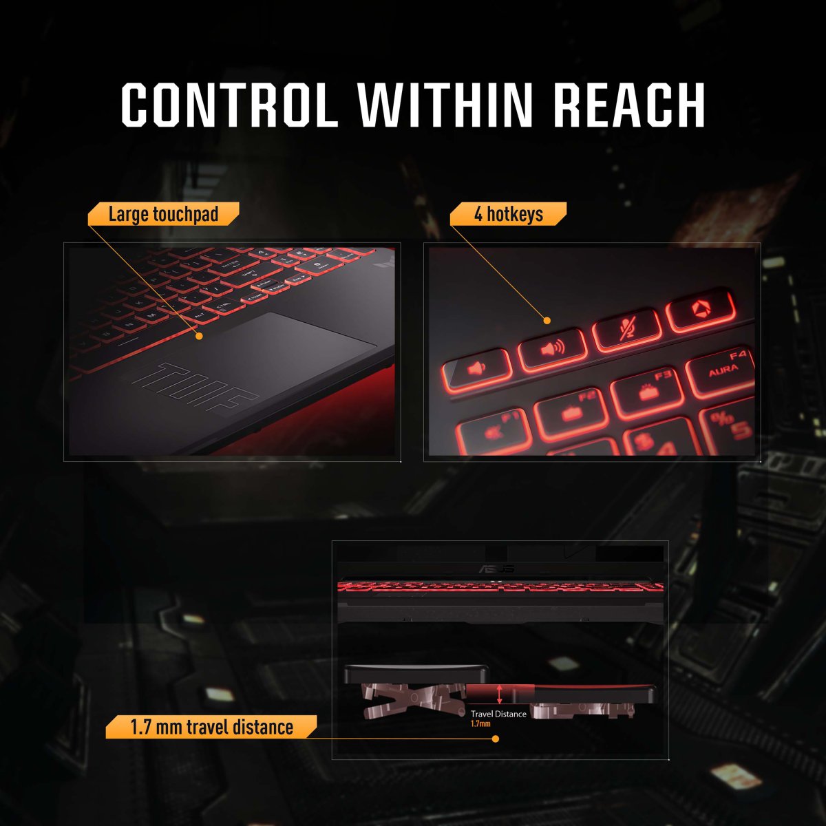 ASUS TUF Gaming A16 FA607PV-RL124W AMD Ryzen™ 9 7940HX Laptop 40.6 cm (16") WUXGA 16 GB DDR5-SDRAM 1 TB SSD NVIDIA GeForce RTX 4060 Wi-Fi 6 (802.11ax) Windows 11 Home Black, Grey - Image 11