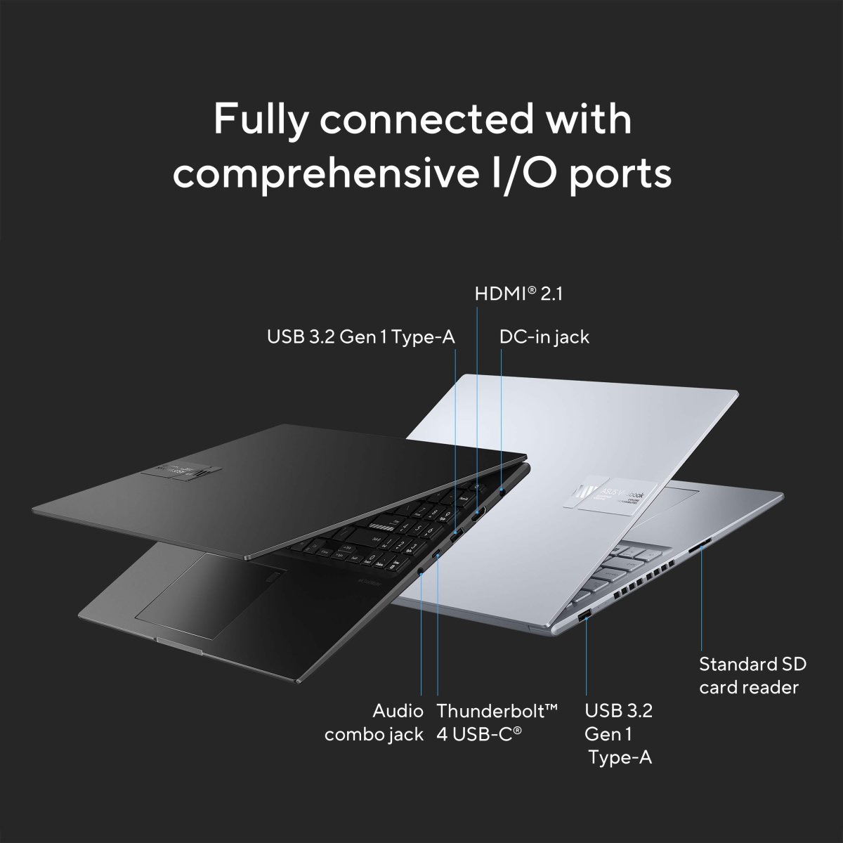 ASUS Vivobook 16X K3605ZU-N1058W Intel® Core™ i7 i7-12650H Laptop 40.6 cm (16") WUXGA 16 GB DDR4-SDRAM 512 GB SSD NVIDIA GeForce RTX 4050 Wi-Fi 6E (802.11ax) Windows 11 Home Silver - Image 13