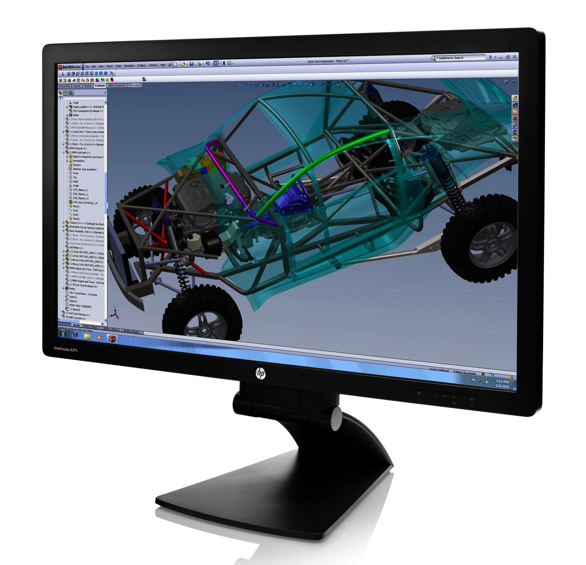 HP EliteDisplay E271i computer monitor 68.6 cm (27") 1920 x 1080 pixels Full HD LED Silver - Image 3