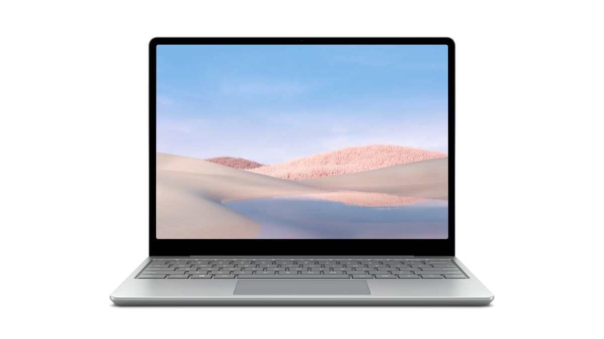 Microsoft Surface Laptop Go Intel® Core™ i5 i5-1035G1 31.6 cm (12.4") Touchscreen 16 GB LPDDR4x-SDRAM 256 GB SSD Wi-Fi 6 (802.11ax) Platinum