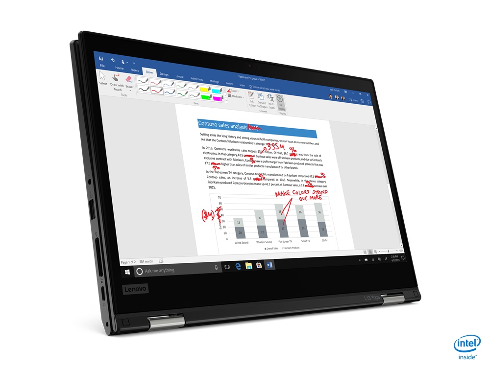 Lenovo ThinkPad L13 Yoga + 3Yr Onsite (5WS0K18197) Intel® Core™ i5 i5-1135G7 Hybrid (2-in-1) 13.3" Touchscreen Full HD 16 GB DDR4-SDRAM 256 GB SSD Wi-Fi 6 (802.11ax) Windows 10 Pro English Black - Image 12